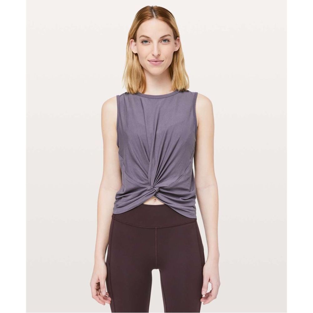 Lululemon Crescent Tank Graphite Purple 6
